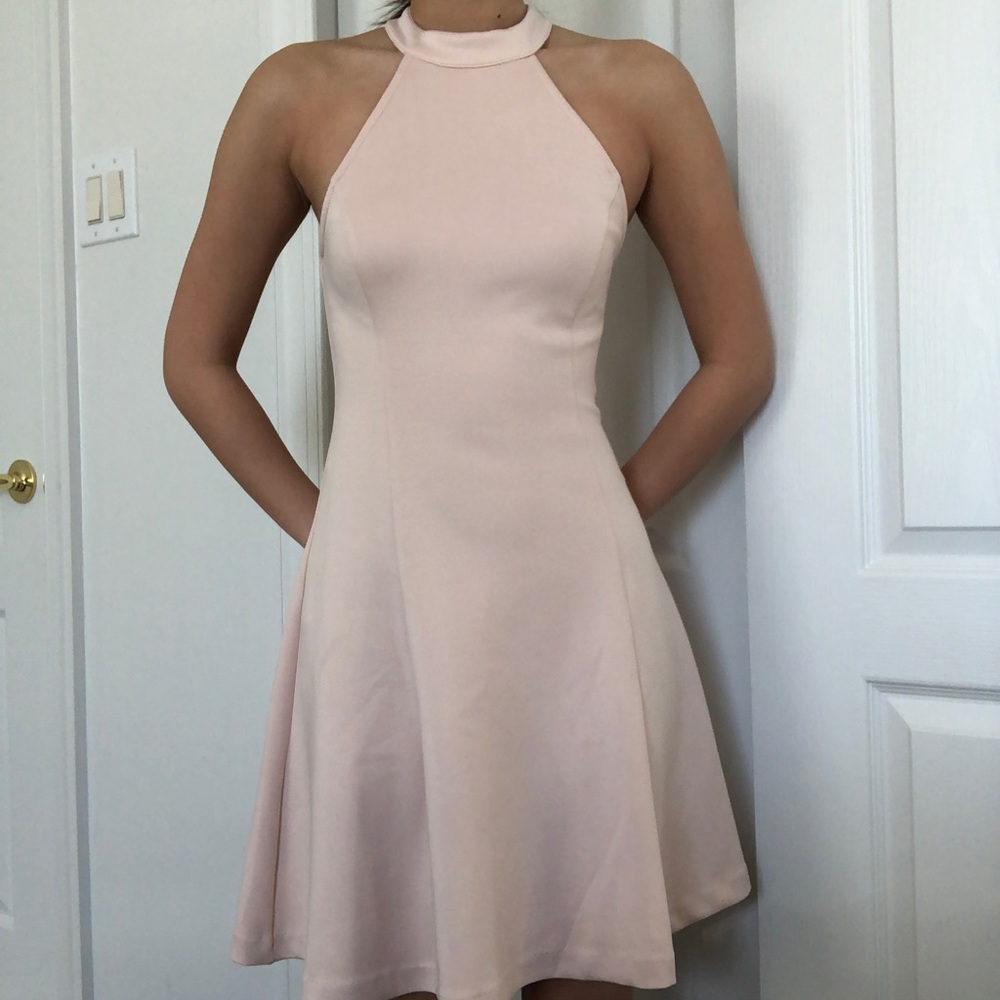 Lulu’s High Neck Skater Dress